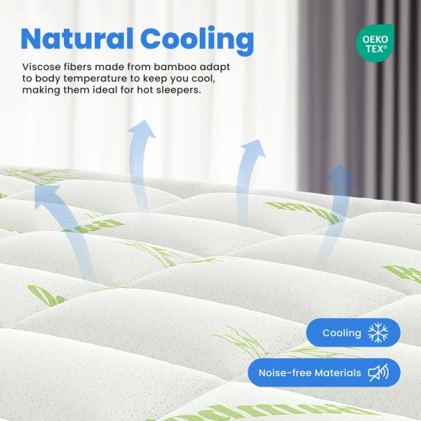 Breathable Cooling Topper for Back Pain Relief